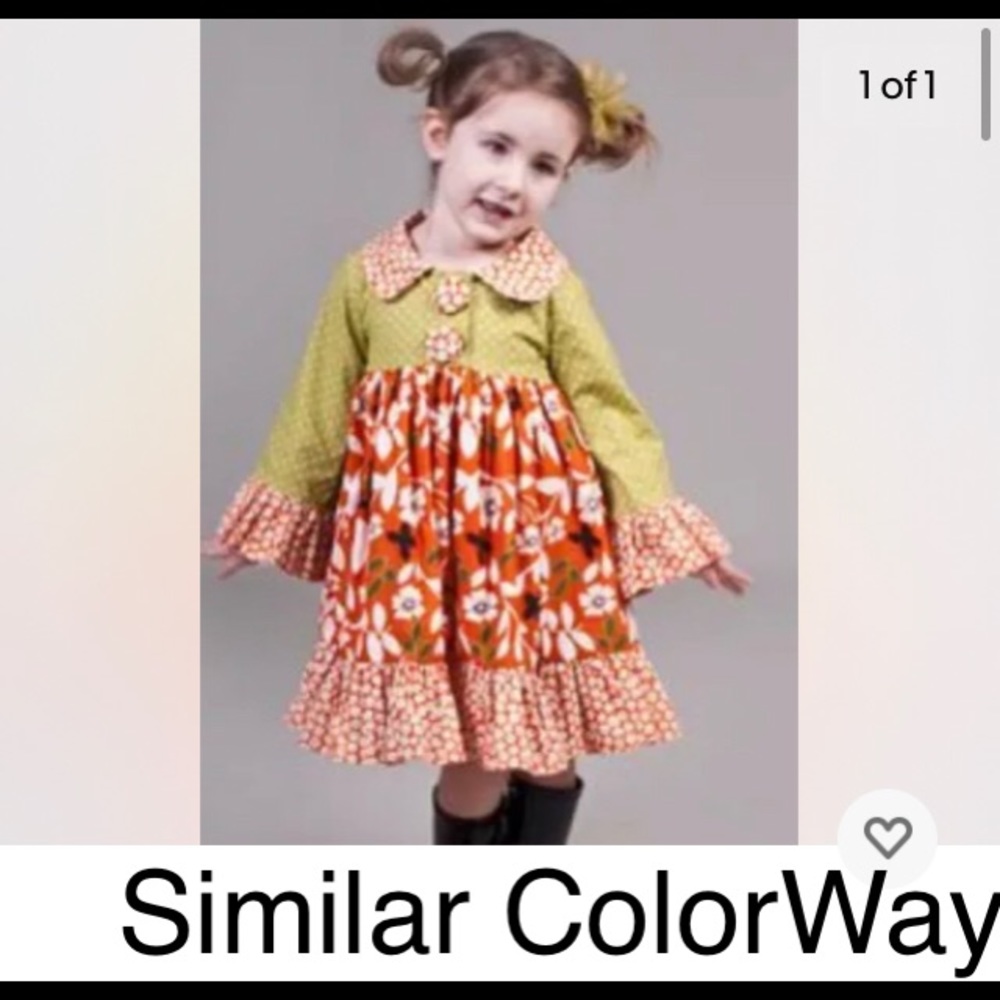 JELLY THE PUG size 6 Jordan Dress 100% Cotton Layer Party Vivid Flower PolkaDot